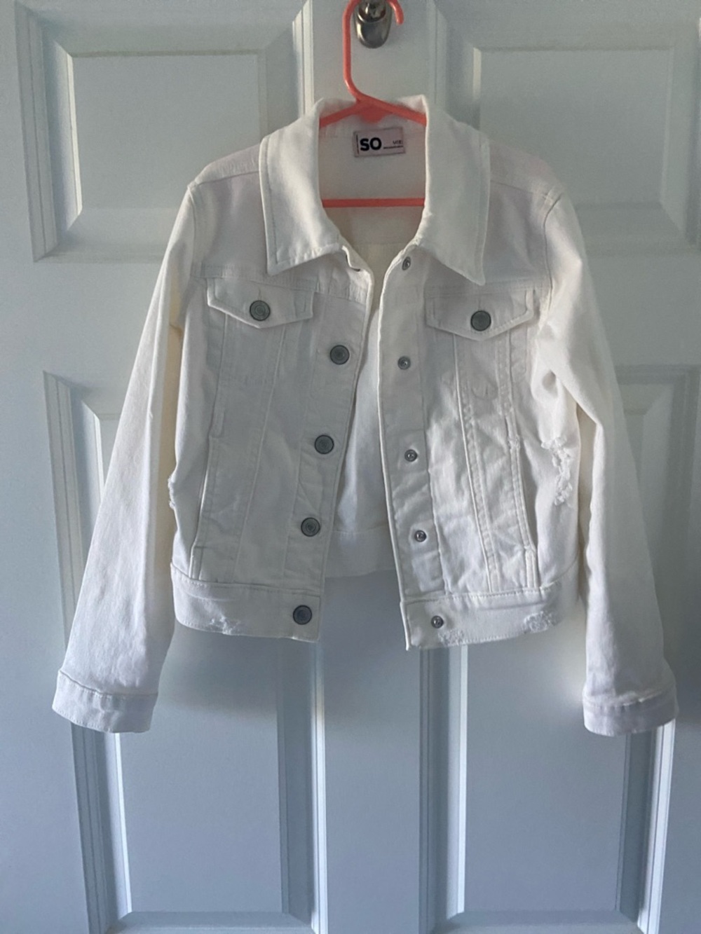 SO White Girls' Cropped Denim Jacket